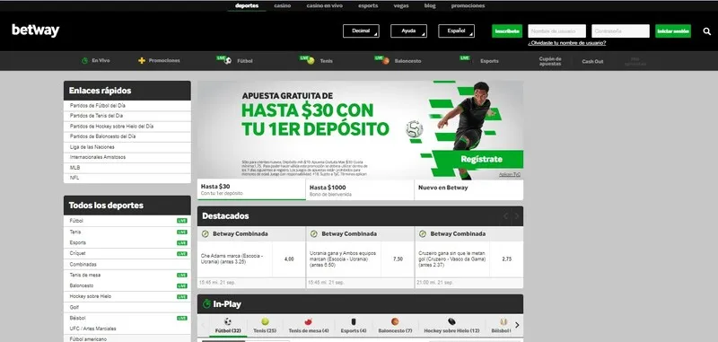Qué servicios se pueden encontrar en la casa de apuestas Betway