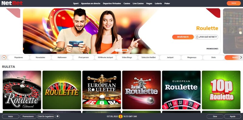 Qué juegos de casino online hay en NetBet